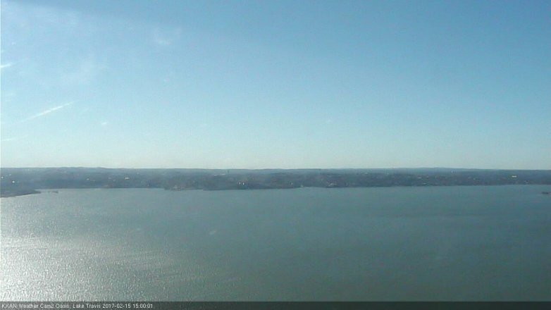 Lake Travis webcam, February 15, 2017 2:05 PM CT