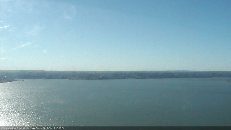 Lake Travis webcam, February 15, 2017 2:25 PM CT