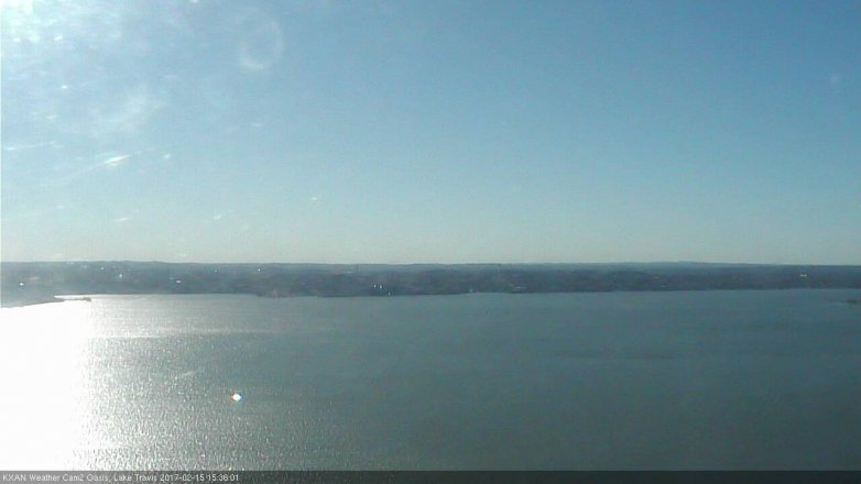 Lake Travis webcam, February 15, 2017 2:50 PM CT