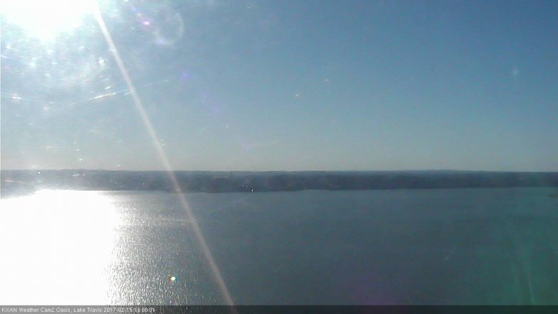 Lake Travis webcam, February 15, 2017 3:30 PM CT
