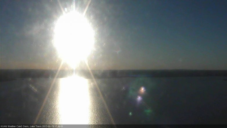 Lake Travis webcam, February 15, 2017 5:00 PM CT