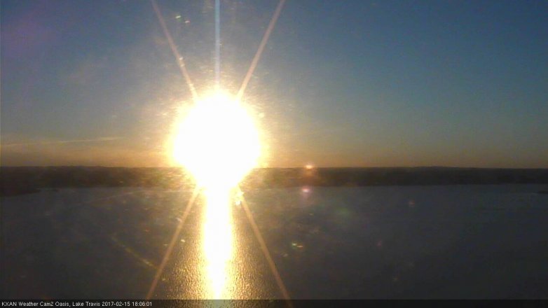 Lake Travis webcam, February 15, 2017 5:10 PM CT