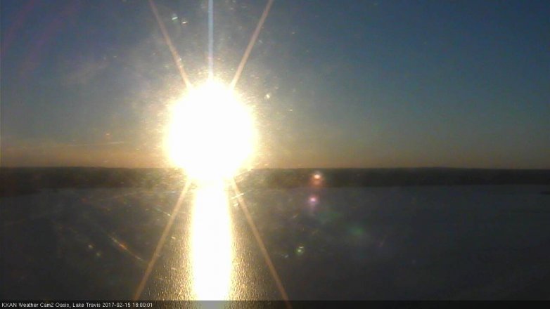 Lake Travis webcam, February 15, 2017 5:15 PM CT