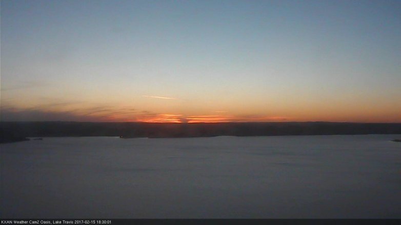 Lake Travis webcam, February 15, 2017 5:35 PM CT