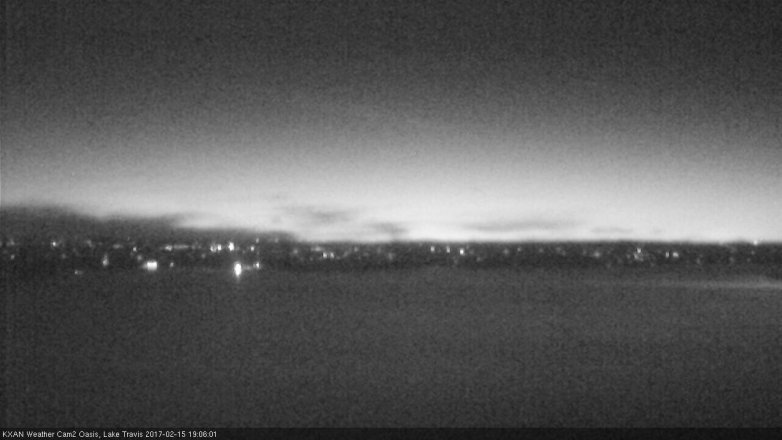 Lake Travis webcam, February 15, 2017 6:25 PM CT