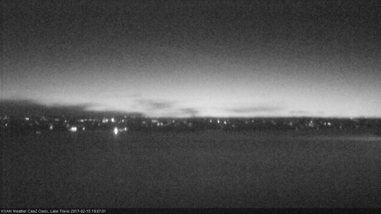 Lake Travis webcam, February 15, 2017 6:30 PM CT