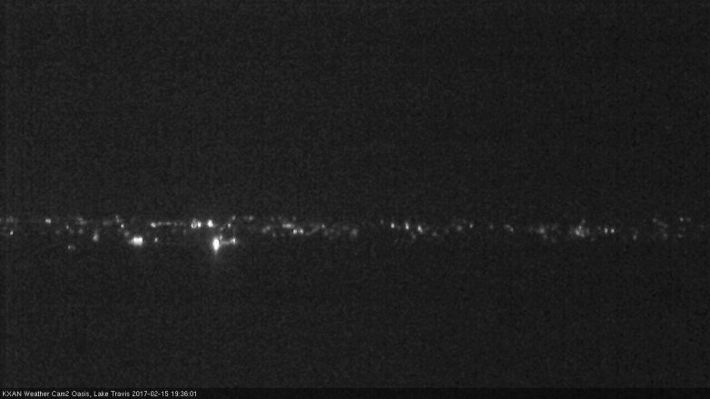 Lake Travis webcam, February 15, 2017 6:45 PM CT