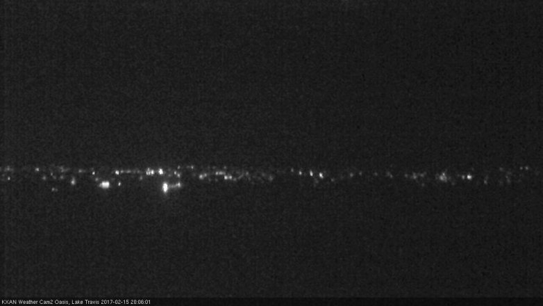 Lake Travis webcam, February 15, 2017 7:25 PM CT