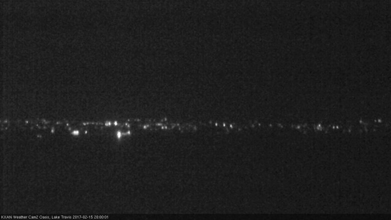 Lake Travis webcam, February 15, 2017 7:30 PM CT