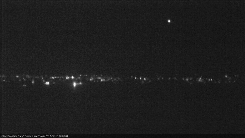 Lake Travis webcam, February 15, 2017 7:45 PM CT
