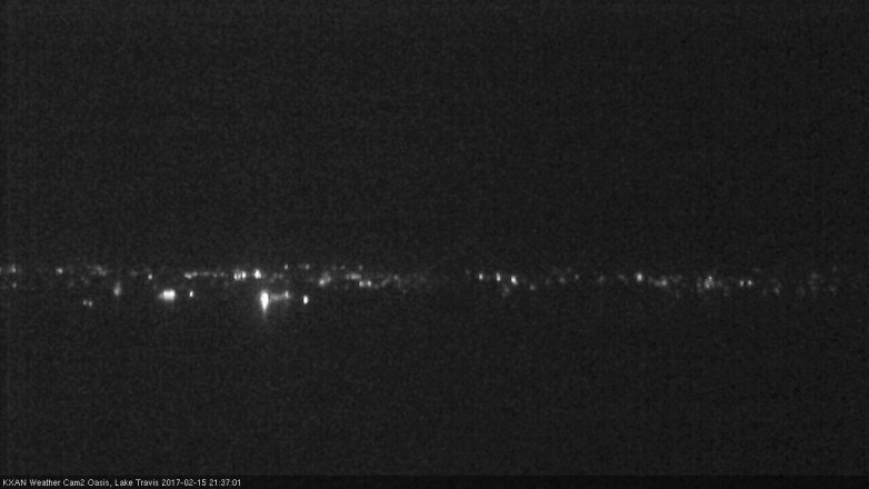 Lake Travis webcam, February 15, 2017 8:45 PM CT