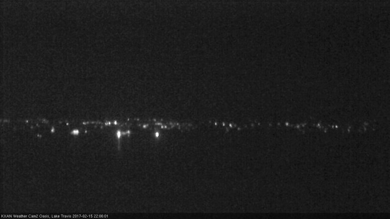Lake Travis webcam, February 15, 2017 9:25 PM CT