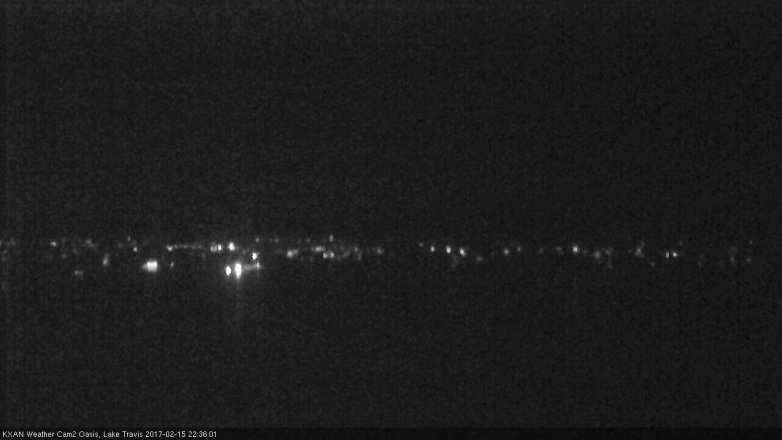 Lake Travis webcam, February 15, 2017 9:50 PM CT