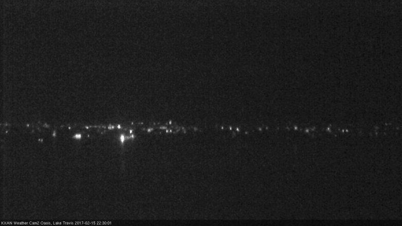 Lake Travis webcam, February 15, 2017 9:55 PM CT