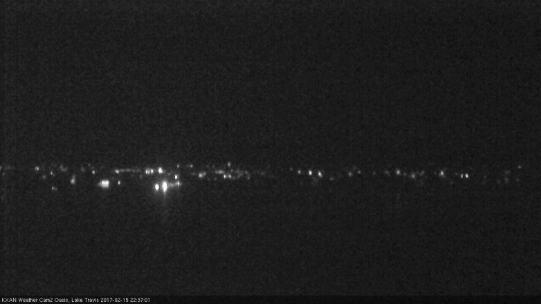 Lake Travis webcam, February 15, 2017 10:05 PM CT
