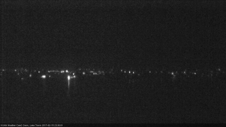 Lake Travis webcam, February 15, 2017 10:40 PM CT
