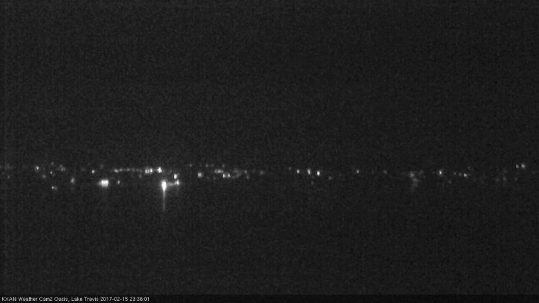 Lake Travis webcam, February 15, 2017 10:50 PM CT