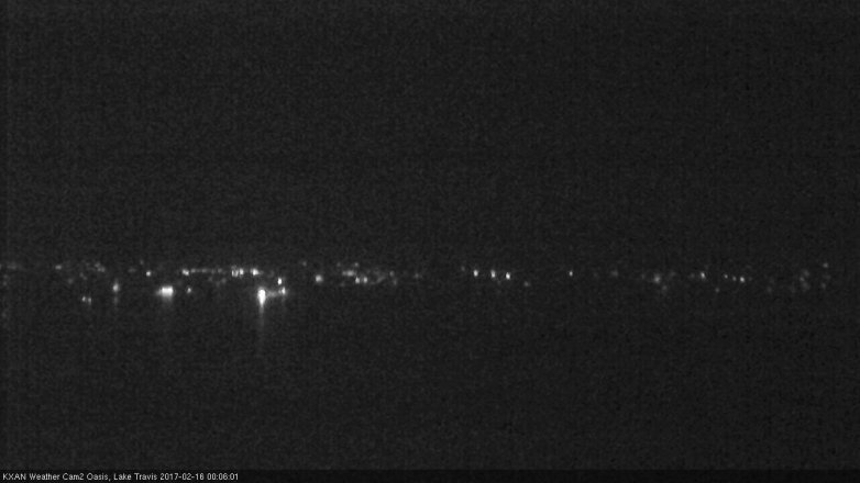 Lake Travis webcam, February 15, 2017 11:20 PM CT