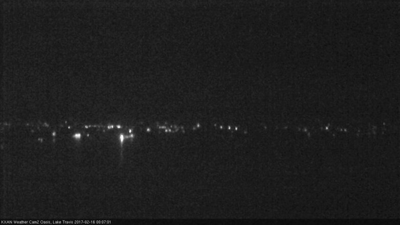 Lake Travis webcam, February 15, 2017 11:30 PM CT