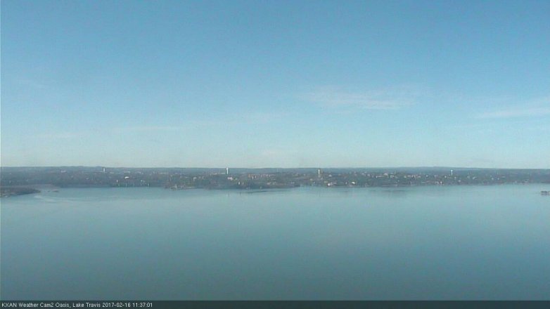 Lake Travis webcam, February 16, 2017 10:55 AM CT