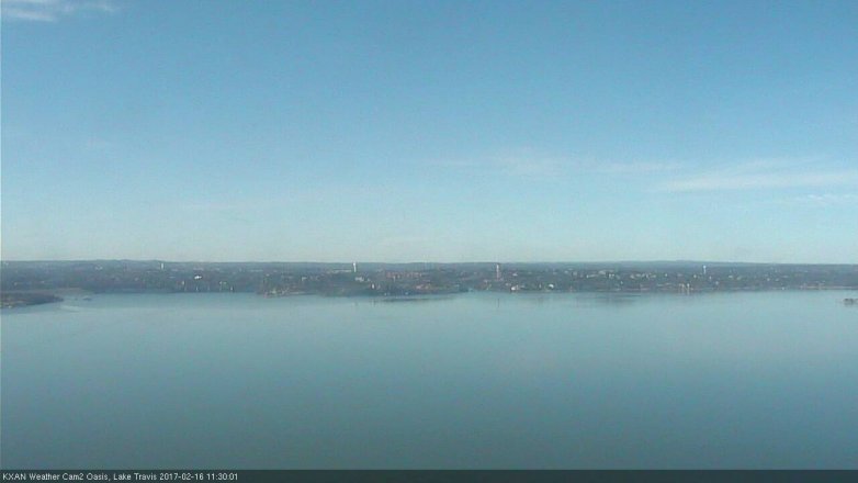 Lake Travis webcam, February 16, 2017 11:00 AM CT