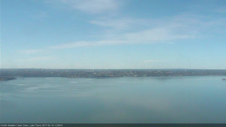 Lake Travis webcam, February 16, 2017 11:15 AM CT