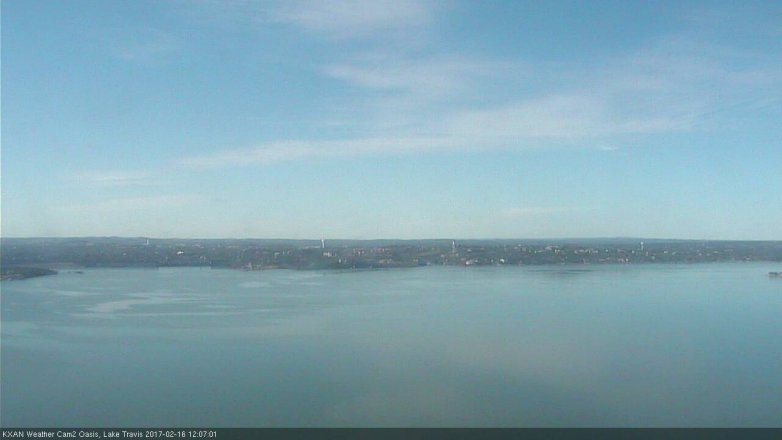 Lake Travis webcam, February 16, 2017 11:20 AM CT