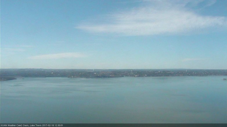 Lake Travis webcam, February 16, 2017 11:40 AM CT