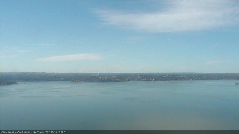Lake Travis webcam, February 16, 2017 11:45 AM CT