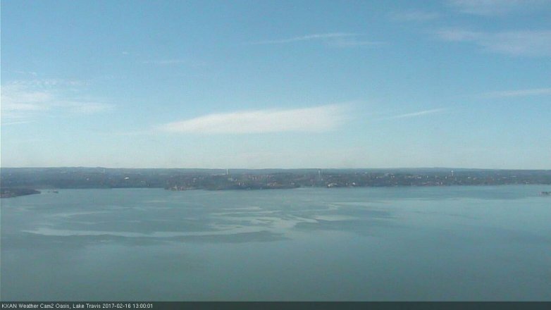 Lake Travis webcam, February 16, 2017 12:20 PM CT