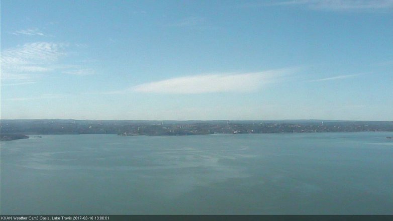 Lake Travis webcam, February 16, 2017 12:35 PM CT