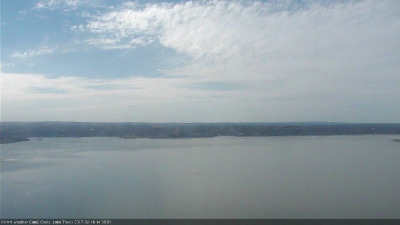 Lake Travis webcam, February 16, 2017 1:50 PM CT