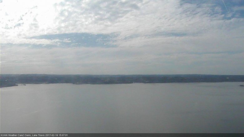 Lake Travis webcam, February 16, 2017 2:20 PM CT