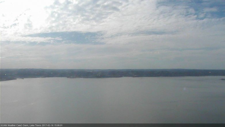 Lake Travis webcam, February 16, 2017 2:25 PM CT