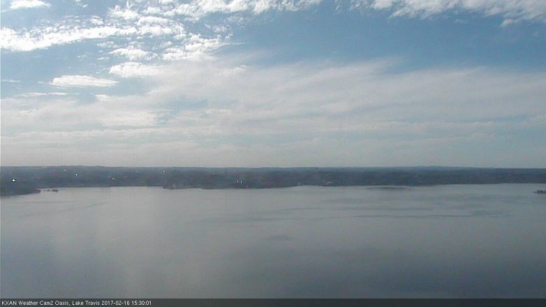 Lake Travis webcam, February 16, 2017 2:35 PM CT