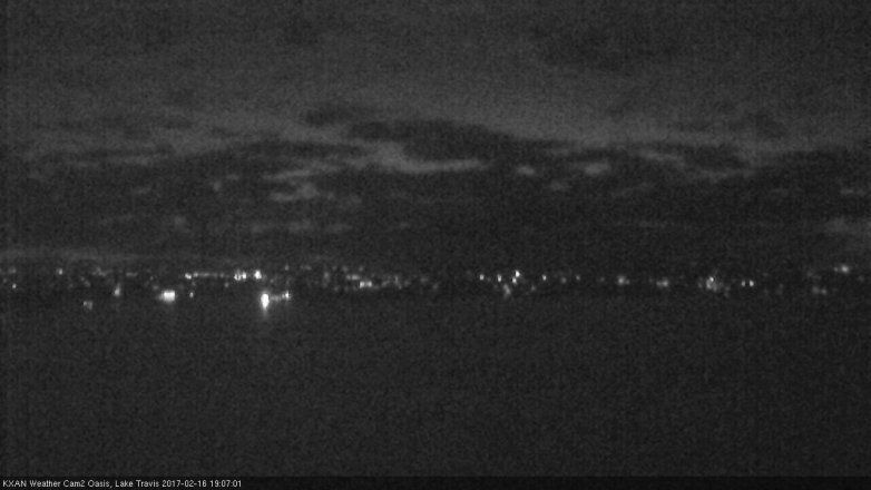 Lake Travis webcam, February 16, 2017 6:30 PM CT