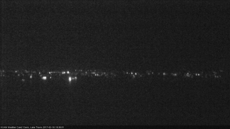 Lake Travis webcam, February 16, 2017 6:50 PM CT