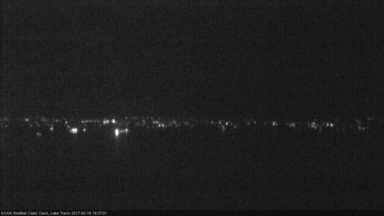 Lake Travis webcam, February 16, 2017 6:55 PM CT
