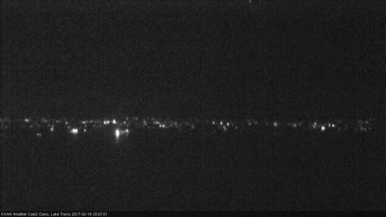 Lake Travis webcam, February 16, 2017 7:20 PM CT
