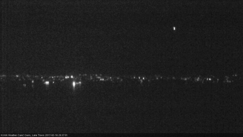 Lake Travis webcam, February 16, 2017 7:55 PM CT