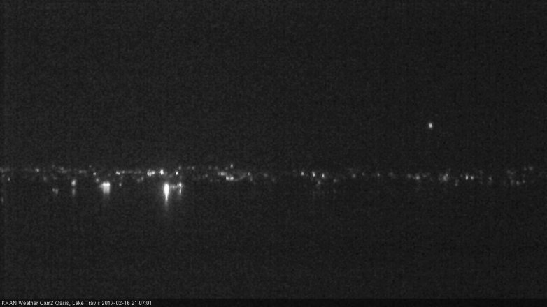 Lake Travis webcam, February 16, 2017 8:15 PM CT