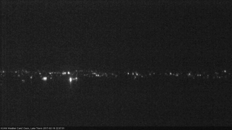 Lake Travis webcam, February 16, 2017 9:35 PM CT