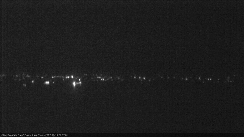 Lake Travis webcam, February 16, 2017 10:20 PM CT