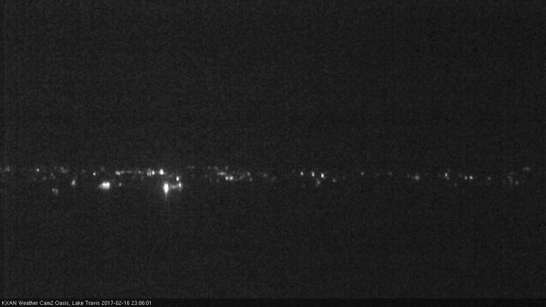 Lake Travis webcam, February 16, 2017 10:35 PM CT