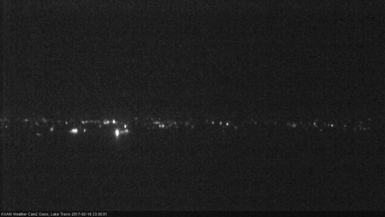Lake Travis webcam, February 16, 2017 10:40 PM CT
