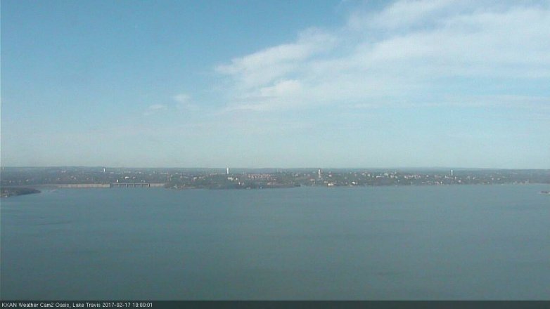 Lake Travis webcam, February 17, 2017 9:15 AM CT