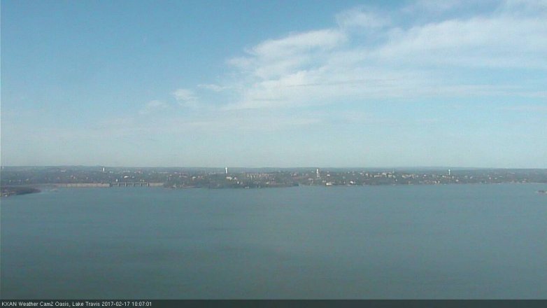 Lake Travis webcam, February 17, 2017 9:35 AM CT