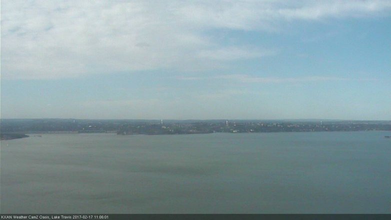 Lake Travis webcam, February 17, 2017 10:15 AM CT