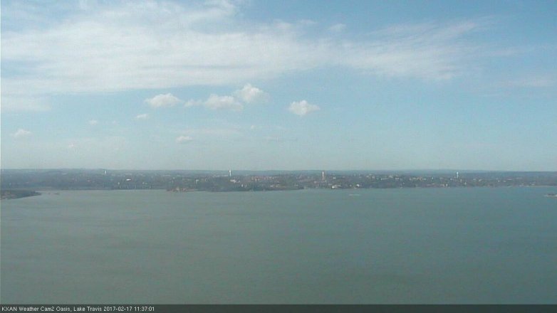 Lake Travis webcam, February 17, 2017 10:40 AM CT