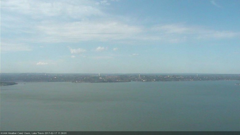 Lake Travis webcam, February 17, 2017 10:45 AM CT